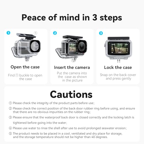 Waterproof Case for DJI Action 5 Pro Action 4