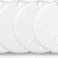 Air Tracker Tags-4 Pack Tracker Tag Work with Apple Find My (iOS 14.6 Above Only) Smart Tag Item Finders for Key, Luggage, Backpack，etc. (White, 4 Pack)