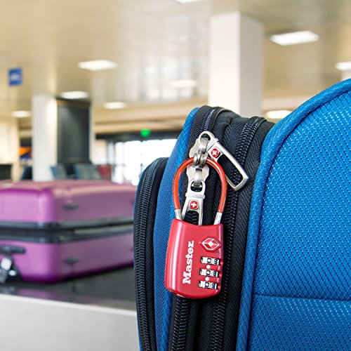 TSA Approved Combination Luggage Lock Assorted Color 4688EC