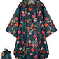 Hooded Rain Poncho for Adult with Pocket
