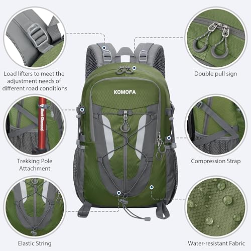 Hiking Backpack 30L Lightweight Travel Daypack Small Day Pack for Men Women Outdoor Camping Backpacking