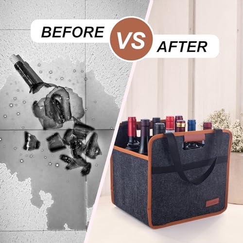 9 Bottle Wine Carrier Tote Bag