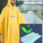 Hooded Rain Poncho for Adult Waterproof Lightweight Raincoat