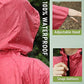 Unisex Rain Poncho Hooded Waterproof Raincoat for Adults Women