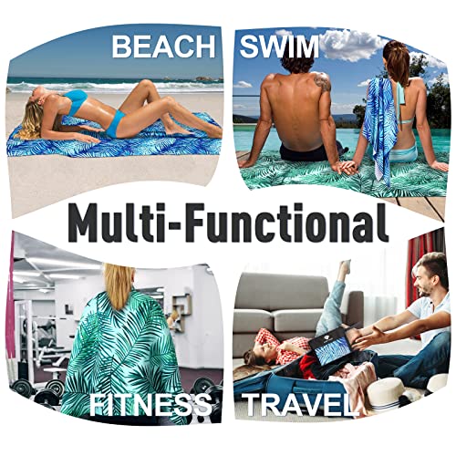 2 Pack Microfiber Beach Towel
