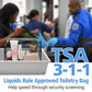 TSA Approved Toiletry Bag (4 Count)