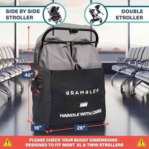 XL Double Stroller Bag for Airplane Gate Check