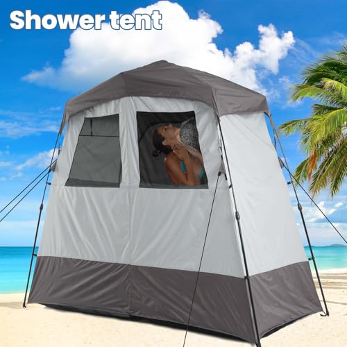 Portable Camping Shower Tent Deluxe Changing Room Easy Set Up Privacy Shelter