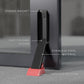 Door Stop, No Drill Door Stopper - Kickdown Doorstop for Home, Glass Doors, & Outdoors, Easy to Install Doors with Self Adhesive Door Stopper, No Screw Flip Down Portable Door Stopper - Black
