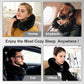 Inflatable Travel Neck & Shoulder Pillow for Airplanes & Long Trips