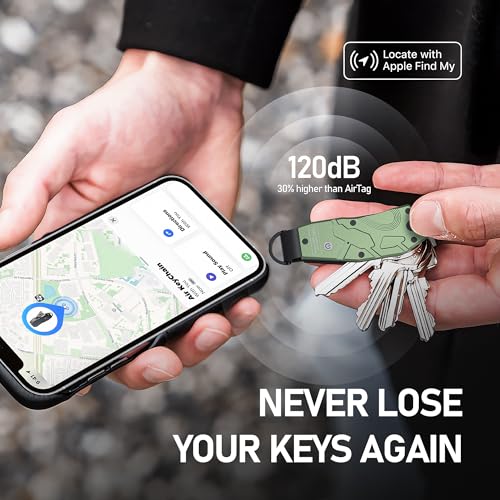Air Keychain Key Organizer Works with Apple Find My