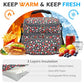 Double Layer Cooler Insulated Lunch Bag Adult Lunch Box Large Tote Bag for Men (Floral)