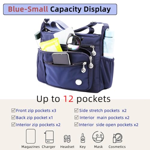 Women Shoulder Handbag Roomy Multiple Pockets Bag Ladies Crossbody Purse Fashion Tote Top Handle Satchel