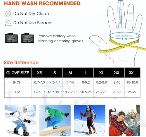 Heated Motorcycle Gloves for Men Women