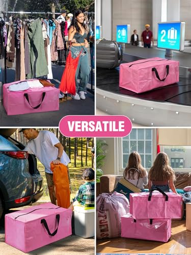 1 Pack Extra Large Moving Bags with Backpack Straps & Handles