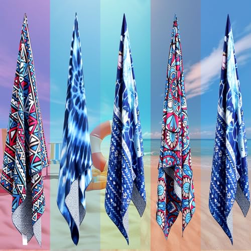 2 Pack Microfiber Beach Towel