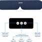 ALASKA BEAR Sleep Headphone Eye Mask w/Thin Speakers, Comfortable Flat Earphones for Sound Therapy (Navy)