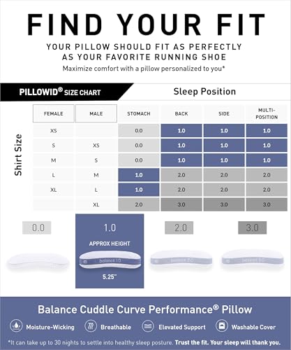 Balance Cuddle Curve Performance Pillow