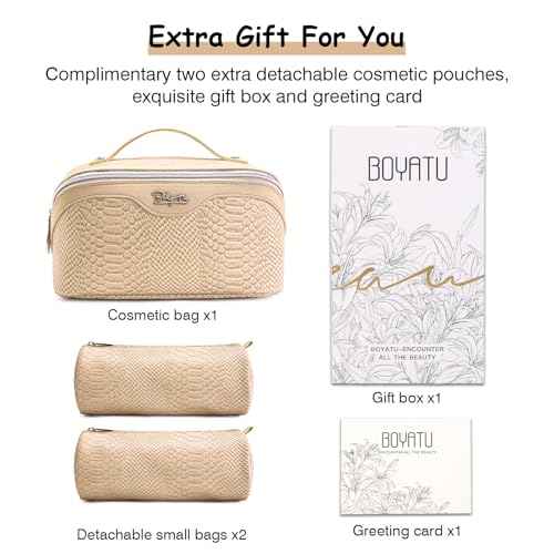 Travel Makeup Bags for Women (3 Count)