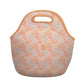 LunchTote Zippered Bag Insulated Neoprene Caddy (Dainty Florals / Large 4.5 Quart Lunch Tote)