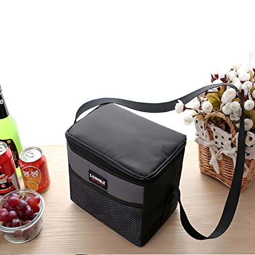 6 Can 5L Lunch Bag for Women Men Portable Lunch Box Small Cooler Bag Soft Collapsible Reusable Insulated Lunch Tote for Everyday Work Travel