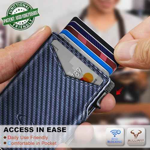 Men Airtag Leather Wallet Metal Case Money Clip