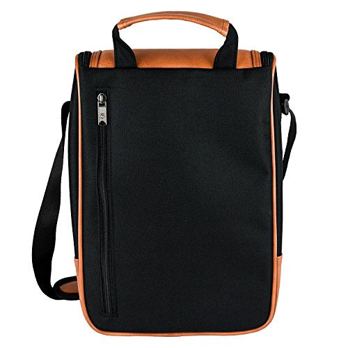 Wine Leather Tote Cooler Insulated Bag