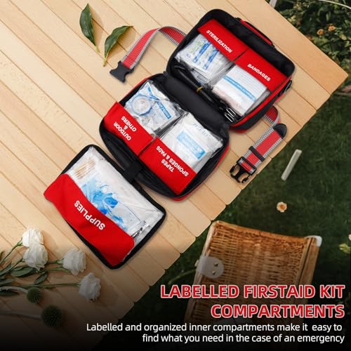 Large 430 Piece Emergency First Aid Kit for Home