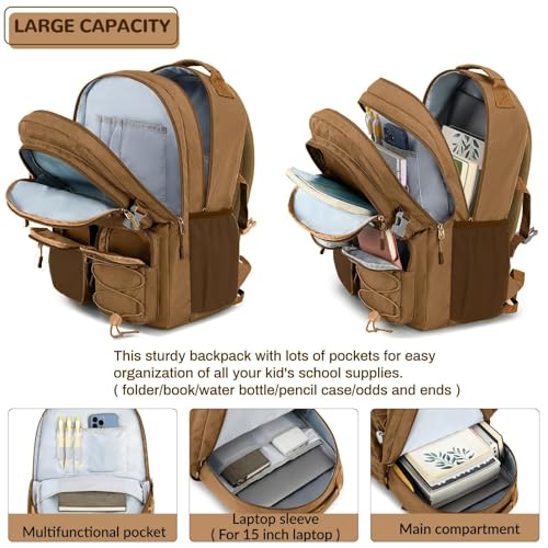 Water Resistant Backpack for School Travel College Travel