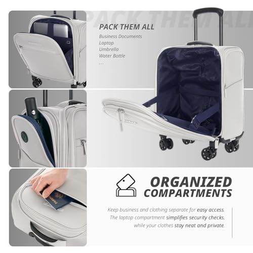 Underseat Carry On Luggage with Wheels