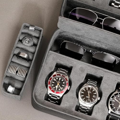 8 Watch Travel Case Storage Organizer for 8 Watches