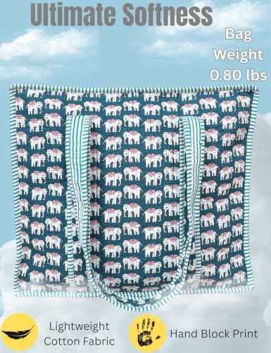 100% Cotton Quilted Tote Bag For Women