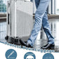 Upgraded Zippered Clear PVC Suitcase Cover 24 Inch