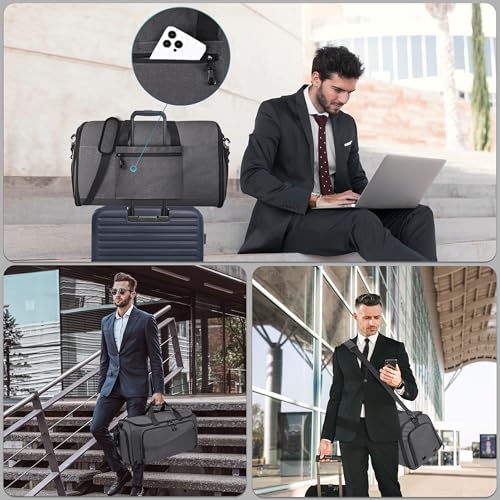 2 in 1 Garment Duffle Bags for Travel Mens Carry