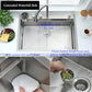 33x19 Drop In Kitchen Sink with Faucet Combo