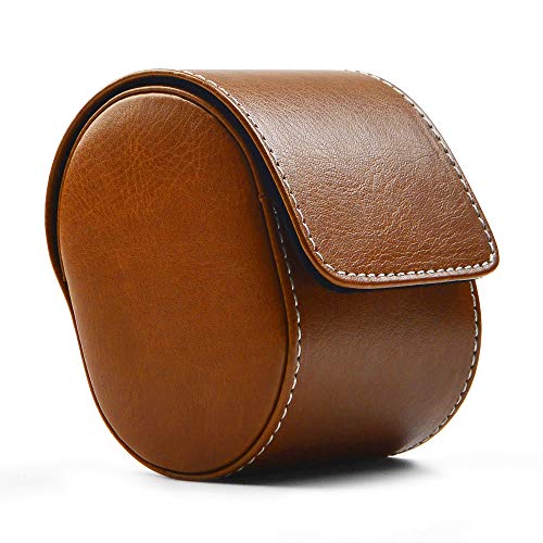 Luxury Leather Watch Storage Box Travel Single Watch Case Watch Gift Box for Christmas Anniversary Birthday