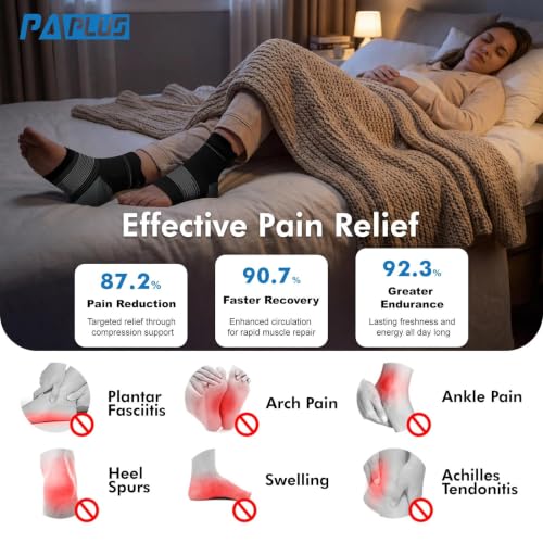 6 Pairs Plantar Fasciitis Socks (6 Count)