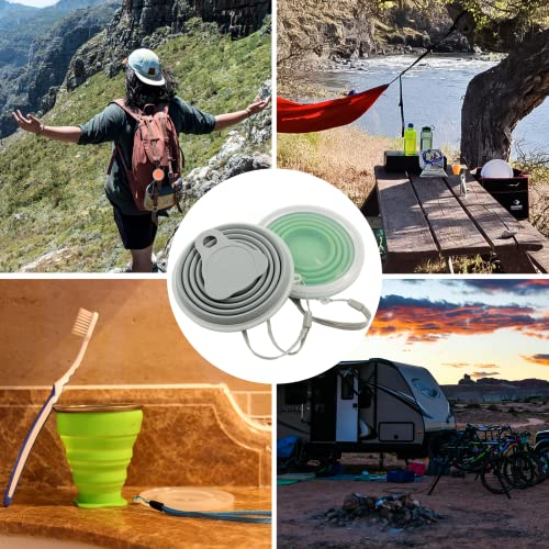 2 Pack Silica gel Collapsible Travel Cup 270ml