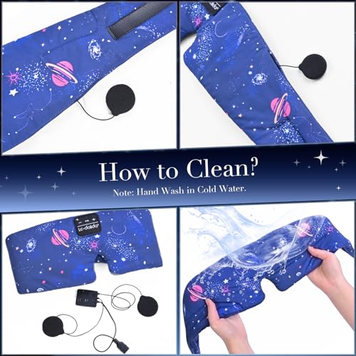 Sleep Mask with Bluetooth Headphones