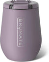 BrüMate Uncork'd 14oz 100% Leakproof Insulated Wine Tumbler | Locking Lid | Insulated Stainless Steel Wine Glass | Perfect For Travel & Outdoors | BPA-Free (Lilac Dusk)