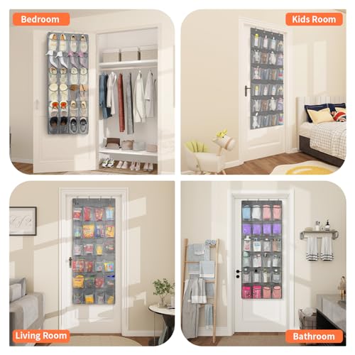 2 Pack Over the Door Shoe Organizer Hanging Shoe Organizer for Closet (2 Count)