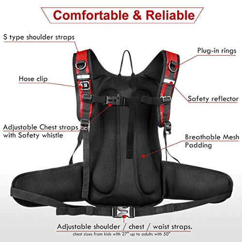 Insulated Hydration Backpack Pack with 3L BPA Free Leak Proof Water Bladder