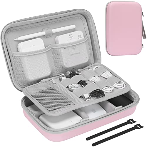 Hard Travel Electronic Organizer Case for MacBook Power Adapter Chargers Cables Power Bank Apple Magic Mouse Apple Pencil USB Flash Disk SD Card Small Portable Accessories Bag