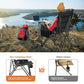 Heavy Duty 550LBS Padded Camping Chairs with Lumbar Support
