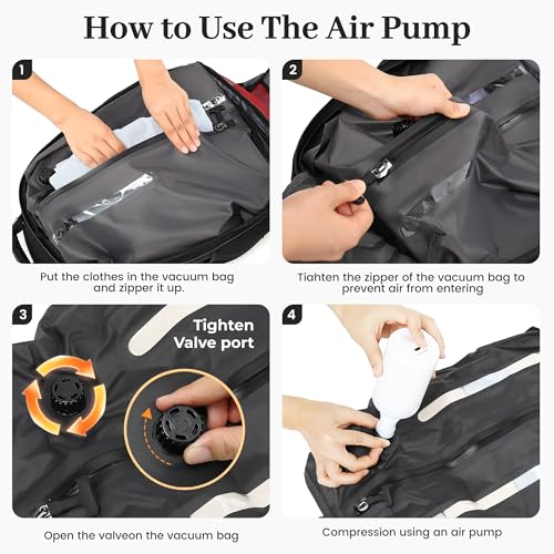 Vacuum Seal Backpack for Travel with Pump