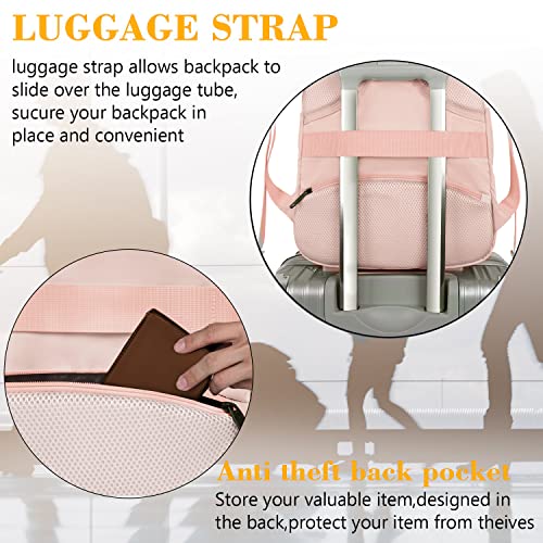 Pink 15.6 Inch Laptop Backpack