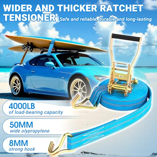 2Pack Ratchet Straps Heavy Duty (2 Count)