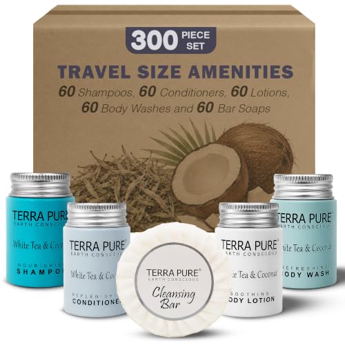 White Tea Hotel Toiletries Amenity Set (300 Fl Oz)