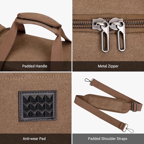 Canvas Duffle Bag for Men Expandable Convertible Travel Gym Duffel