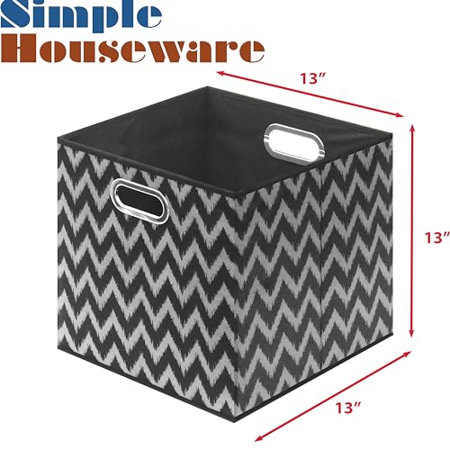 13 Inch Foldable Cube Storage Bins with Handles (3 Count)